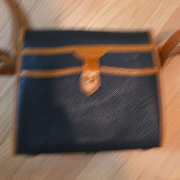 Dooney & Bourke Black and Brown Leather Satchel - Picture 7 of 8